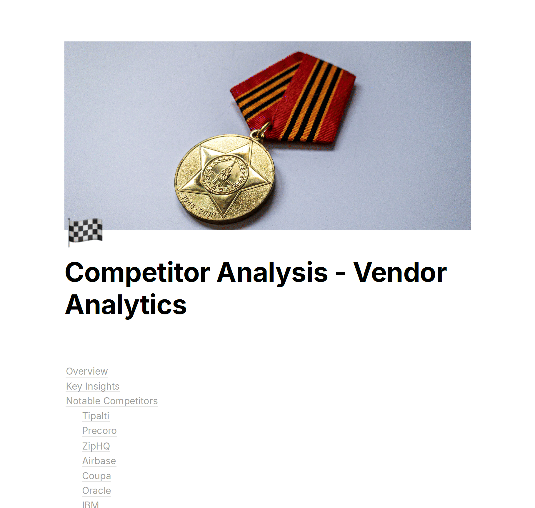 Competitive analysis